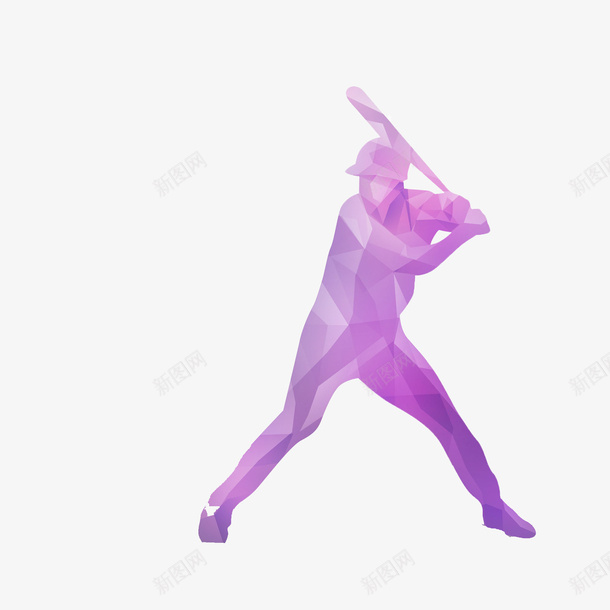 运动场景png免抠素材_88icon https://88icon.com 光影 创意 帽子 手绘 棒球棍 男人 立体 紫色 运动员
