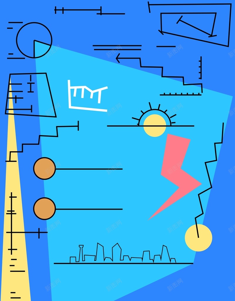 矢量蓝色卡通商务涂鸦背景ai设计背景_88icon https://88icon.com 卡通 商业 商务 手绘 拼接 涂鸦 矢量 童趣 背景 色块 蓝色 金融 矢量图