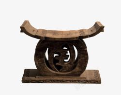 雕有族徽的酋长凳素材