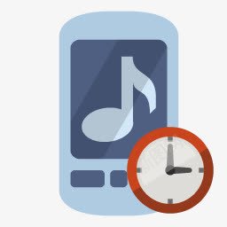 圆环时钟手机铃声时钟平的图标图标