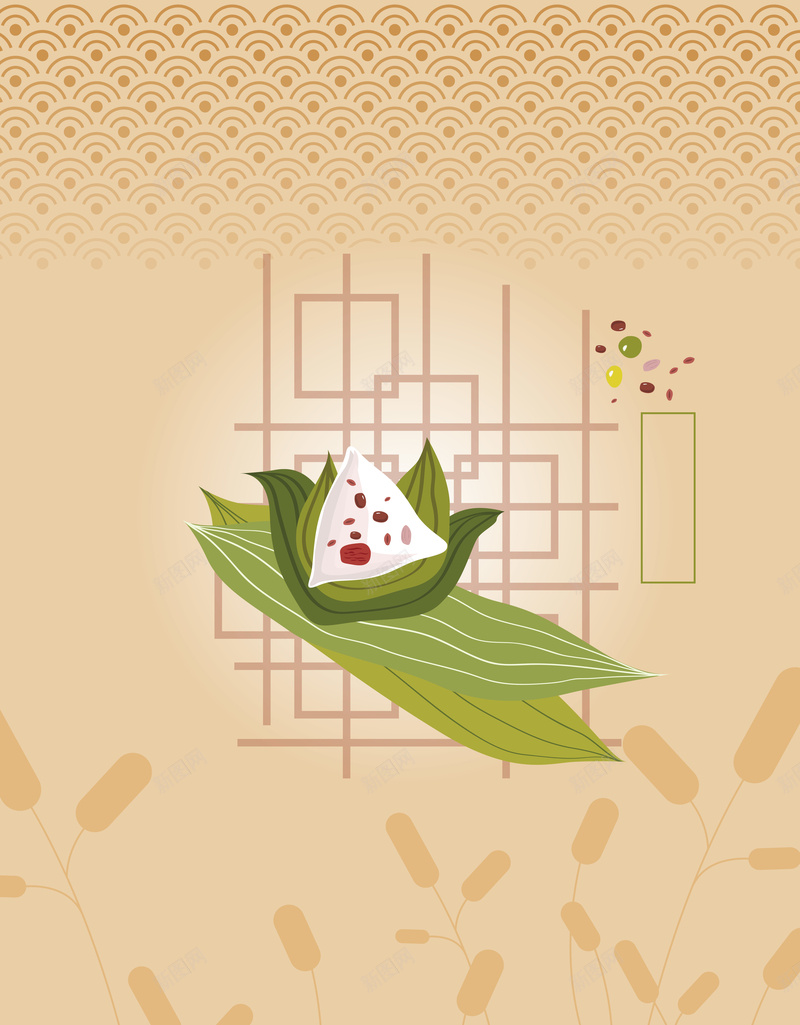 手绘端午节粽子背景矢量图ai设计背景_88icon https://88icon.com 促销 卡通 可爱 手绘 活动 海报 清新 矢量 粽子 背景 矢量图