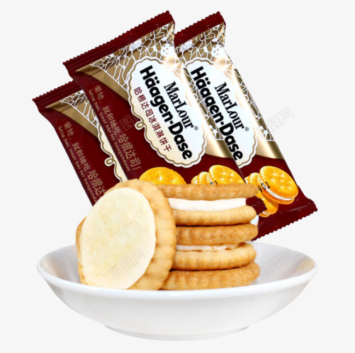 香草冰淇淋饼干png免抠素材_88icon https://88icon.com 美味 饼干 香草味 高清