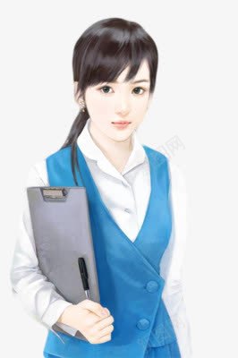 手绘现代职场女子png免抠素材_88icon https://88icon.com 代职 女子