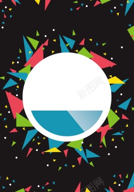 几何边框背景模版矢量图背景