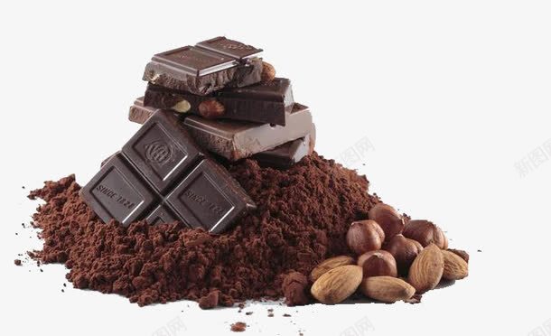 巧克力粉和巧克力豆png免抠素材_88icon https://88icon.com 产品实物 巧克力粉 巧克力豆