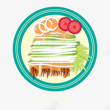 美食聚餐插画餐饮食物图标图标
