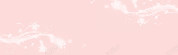 粉色花纹可爱背景banner背景