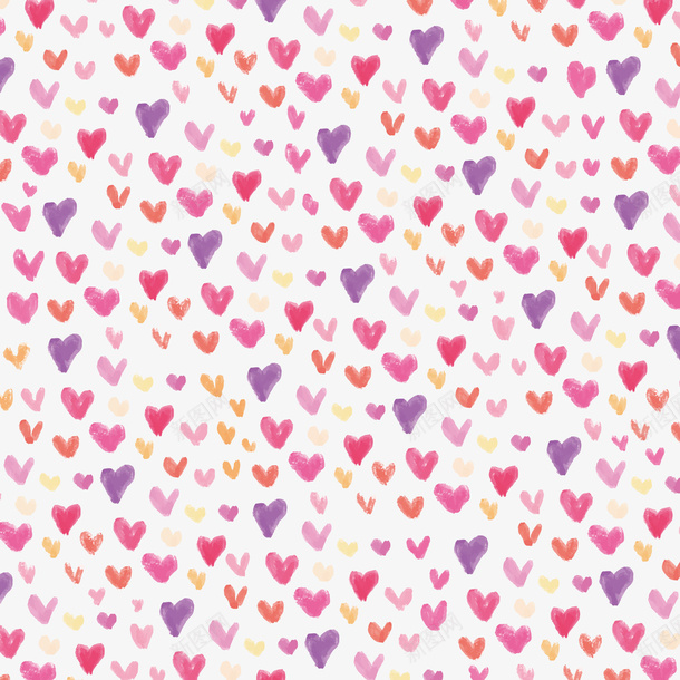 矢量图水彩彩色爱心壁纸ai设计背景_88icon https://88icon.com 创意 卡通 壁纸 彩色 手绘 水彩 矢量图 设计