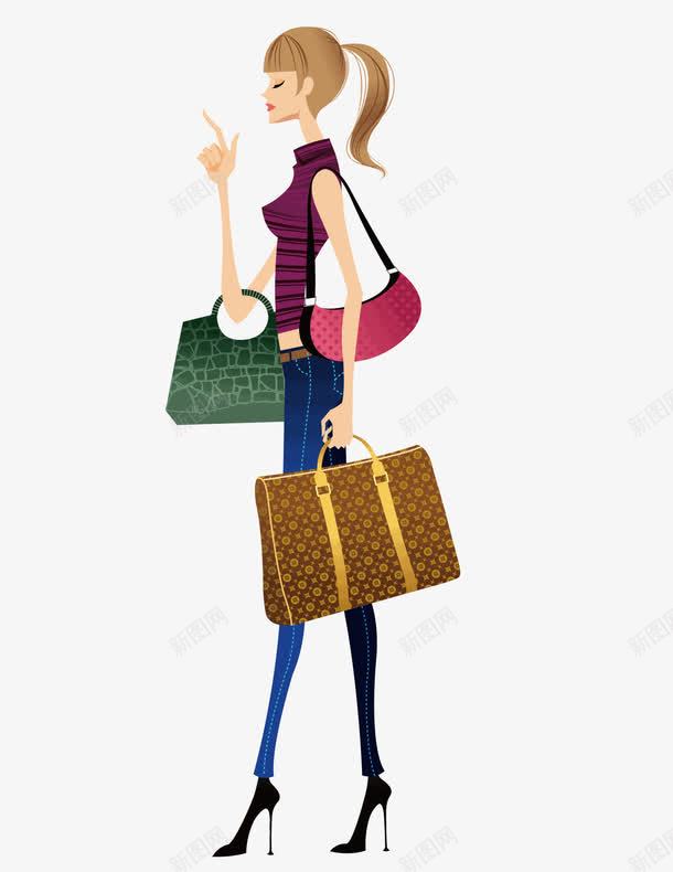 提着包的女人png免抠素材_88icon https://88icon.com 包 女人 提着包的女人 美女 逛街