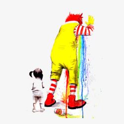 麦当劳小丑悲伤的麦当劳叔叔高清图片