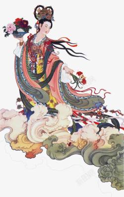 古代仙女中国仕女图高清图片