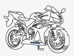 兰博基尼车面轮廓线条摩托车轮廓高清图片