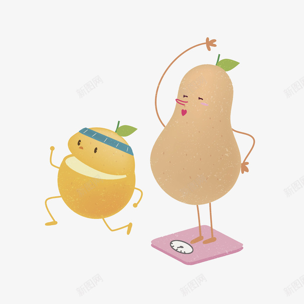 土豆减肥png免抠素材_88icon https://88icon.com 农作物 卡通手绘 卡通蔬菜 土豆减肥 水彩画 装饰图案