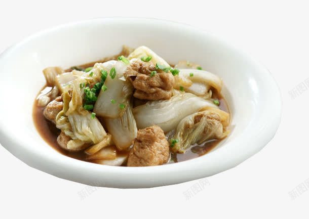油豆腐烧大白菜png免抠素材_88icon https://88icon.com 产品实物 大白菜 美味 美食 豆腐
