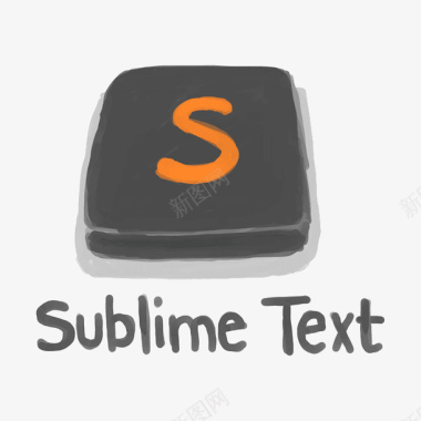 可编辑字体设计sublimetext图标图标