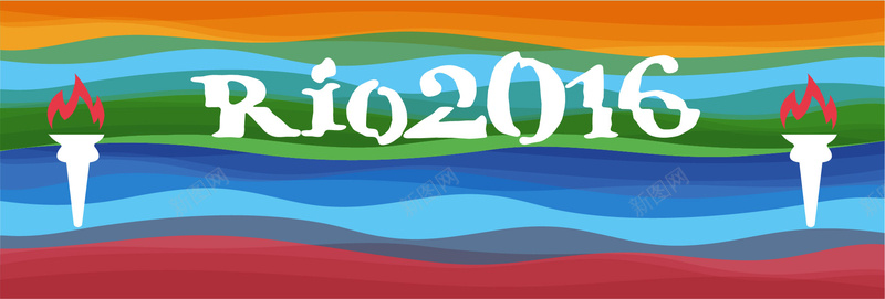 2016巴西里约奥运会矢量图ai设计背景_88icon https://88icon.com 2016奥运会 RIO2016 巴西 海报banner 里约奥运会 矢量图