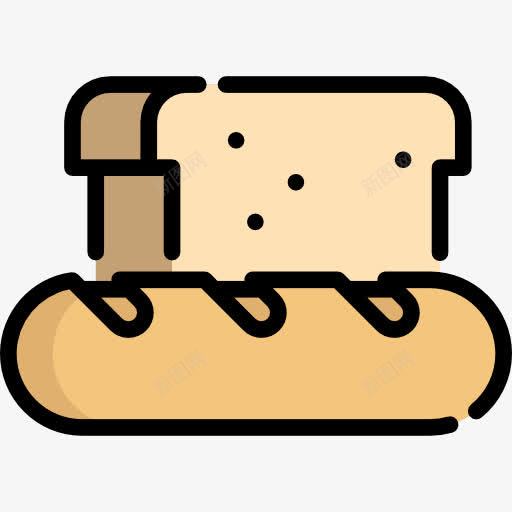 手绘卡通面包png免抠素材_88icon https://88icon.com 卡通面包 手绘 手绘面包