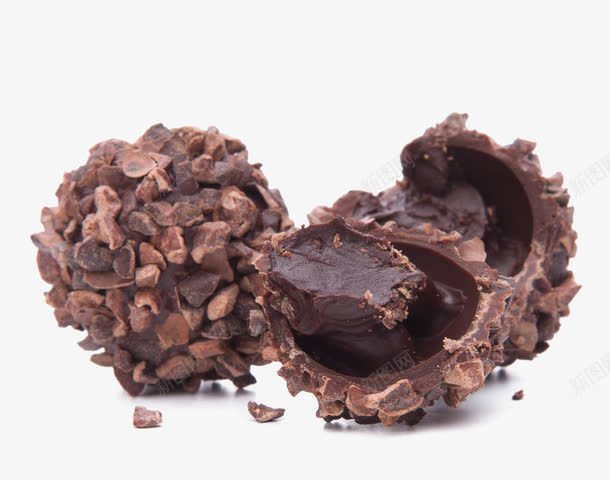 巧克力球png免抠素材_88icon https://88icon.com 可可脂 夹心巧克力 甜食 黑巧克力