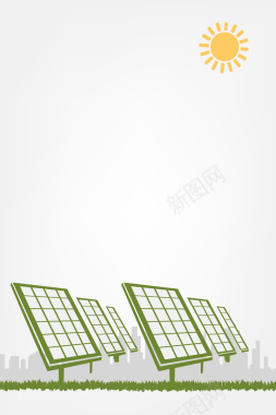 太阳能光电发电环保背景矢量图背景
