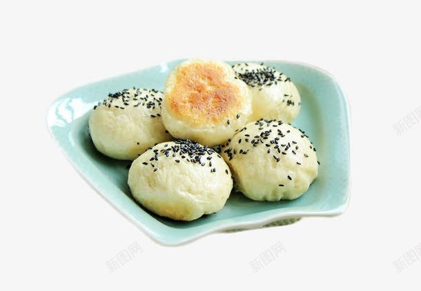 美味的生煎包片png免抠素材_88icon https://88icon.com 包子 煎包 生煎包 盘子 美味的 芝麻