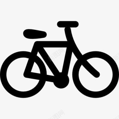 大小轮子自行车自行车图标图标