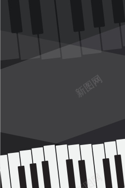 矢量琴键手绘音乐宣传背景背景
