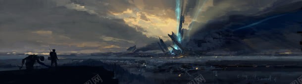 游戏场景创意蓝色光效jpg设计背景_88icon https://88icon.com 创意 场景 游戏 色光