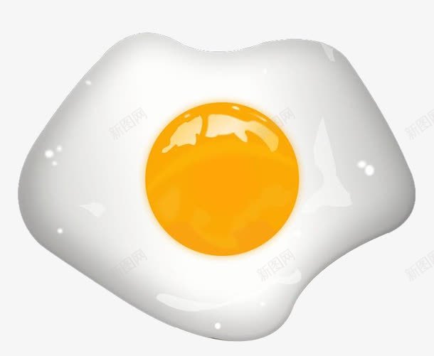 蛋清蛋黄png免抠素材_88icon https://88icon.com 生鸡蛋 白色 送鸡蛋 黄色