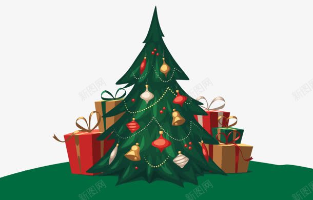 树圣诞树卡通树png免抠素材_88icon https://88icon.com 卡通 圣诞树
