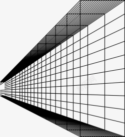 美术格网透视矢量图素材