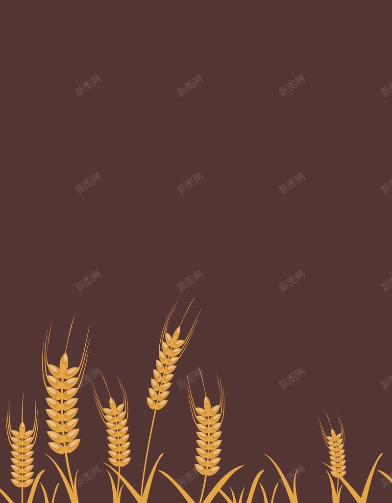 矢量手绘小麦粮食背景ai设计背景_88icon https://88icon.com 丰收 咖色 小麦 手绘 海报 矢量 粮食 背景 麦秆 麦穗 矢量图