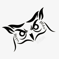 猫头鹰LOGO猫头鹰logo标志图标高清图片