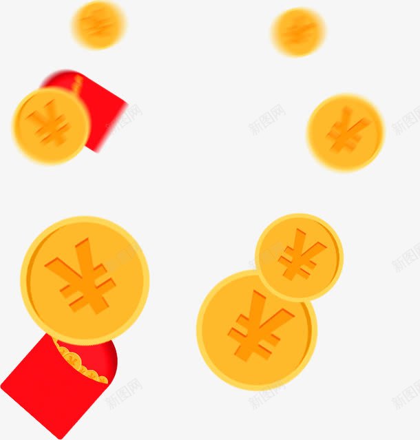 黄色简约金币漂浮png免抠素材_88icon https://88icon.com 免抠PNG 漂浮 漂浮素材 简约 金币 黄色