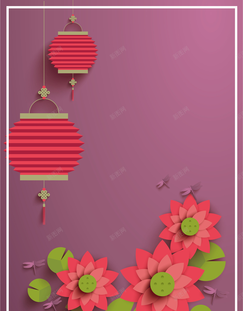 简约莲花灯七月半中元节矢量图ai设计背景_88icon https://88icon.com 七月半 中元节 传统 复古 灯笼 简约 莲花灯 追思 矢量图