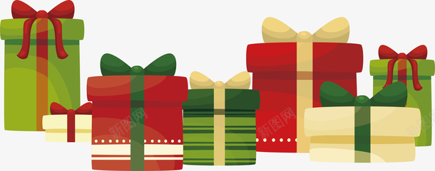 彩色礼物堆矢量图ai免抠素材_88icon https://88icon.com 圣诞礼物 圣诞节 彩色礼物 矢量png 礼物 礼物堆 矢量图