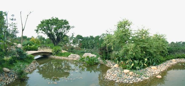 园林小湖png免抠素材_88icon https://88icon.com 公园池塘 园林素材 园林设计 山石素材 绿化素材