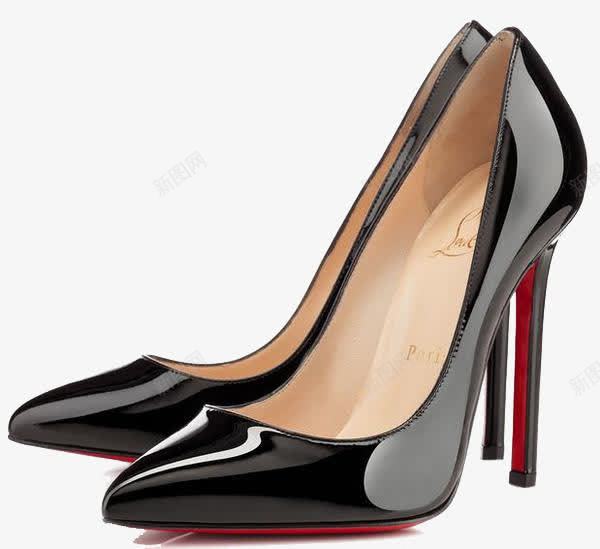 黑色光滑面高跟鞋png免抠素材_88icon https://88icon.com Louboutin 产品实物 光滑 法国Christian 黑色