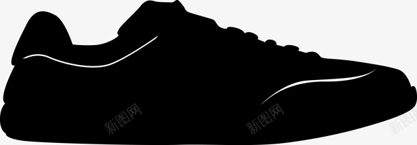 鞋子广告语黑色男鞋图标图标