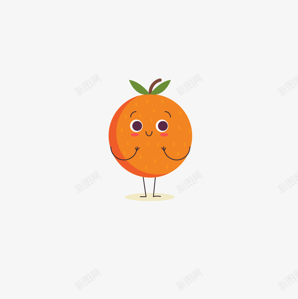 橙子卡通水果可爱png免抠素材_88icon https://88icon.com 卡通 可爱 橙子 水果