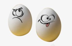 人物化调皮的鸡蛋高清图片