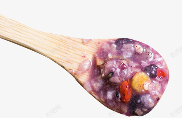 勺子里的紫薯粥png免抠素材_88icon https://88icon.com 代餐粥类 大米水果粥 混合粥 紫色食材 紫薯水果片 紫薯粉