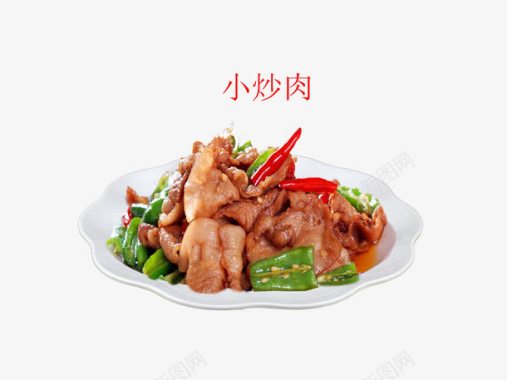 中华美食一盘小炒肉图标图标