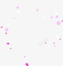 紫色梦幻手绘气泡素材