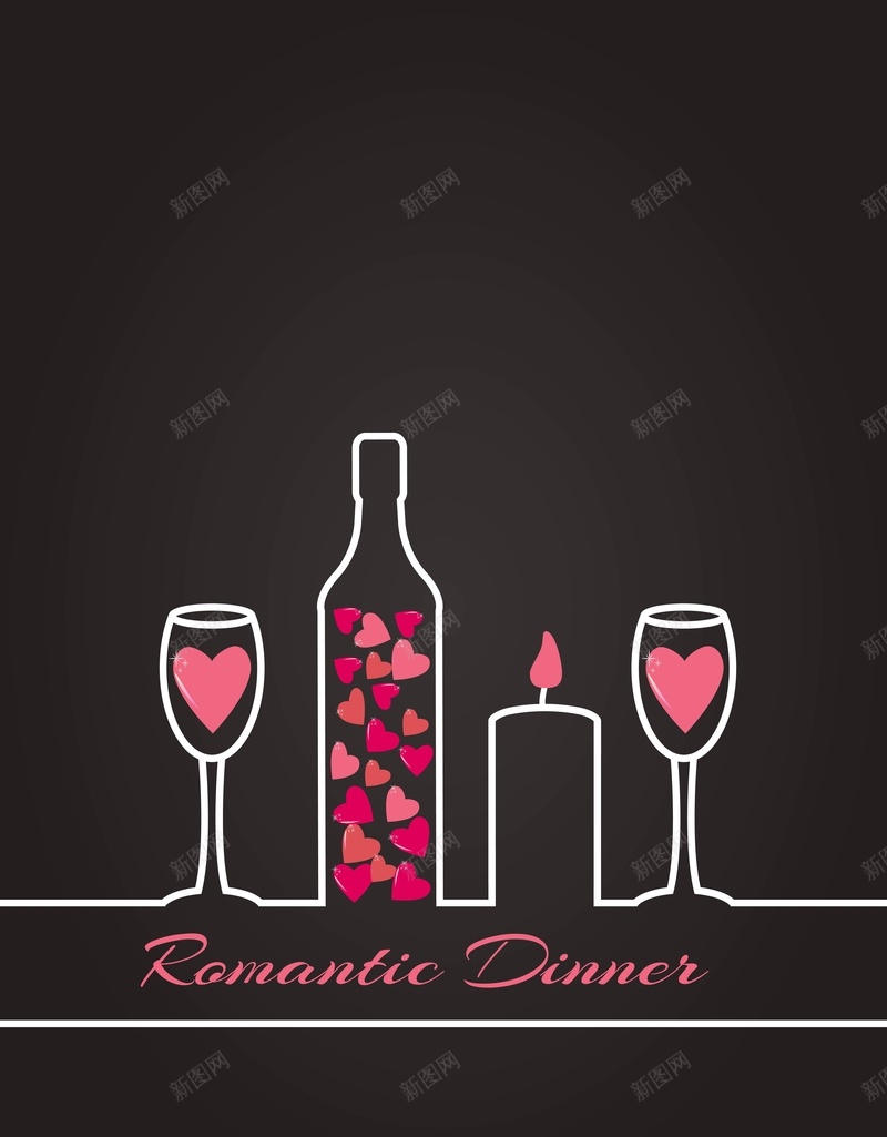 矢量创意情人节心形背景ai设计背景_88icon https://88icon.com 创意 卡通 心形 情人节 手绘 浪漫 爱情 矢量 童趣 背景 酒杯 矢量图