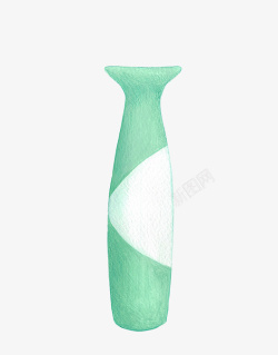 水彩花瓶素材