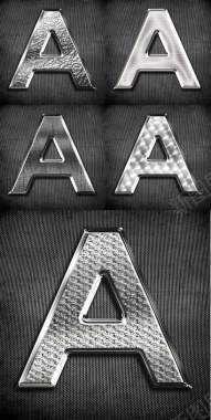 A字金属质感字母壁纸背景