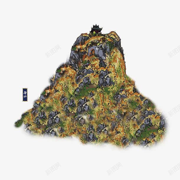 香山png免抠素材_88icon https://88icon.com 北京风景点 山 手绘地图 著名地点 香山