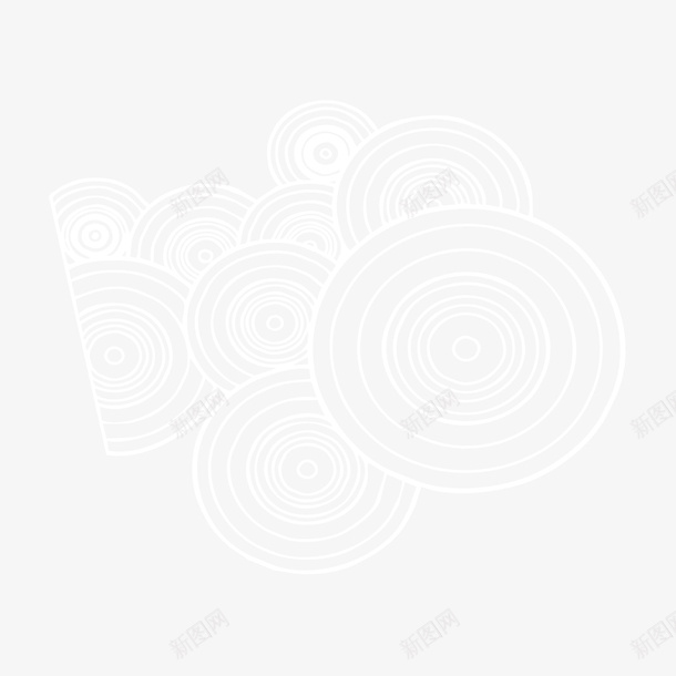 圆形线矢量图ai设计背景_88icon https://88icon.com 唯美 时尚 白色 矢量图