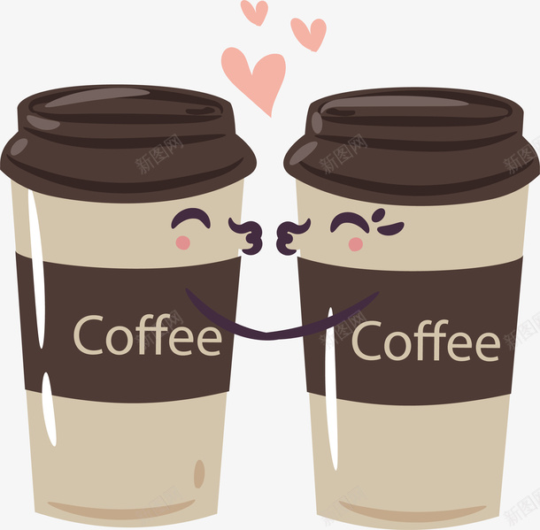 情人节浪漫接吻的咖啡杯矢量图ai免抠素材_88icon https://88icon.com 咖啡 咖啡杯 情人节 接吻 接吻咖啡杯 接吻图 矢量png 矢量图