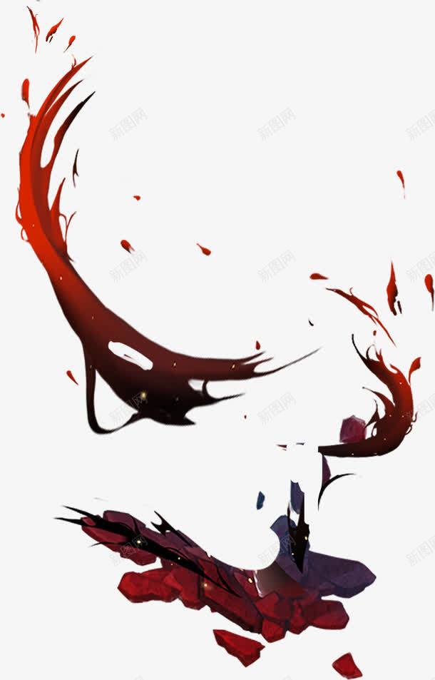 创意合成红色的油彩效果png免抠素材_88icon https://88icon.com 创意 合成 效果 油彩 红色